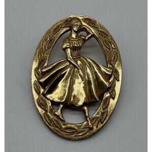 1950s Vintage Singer Teenage Dressmaking Contest Qualifier's Award Brooch Pin